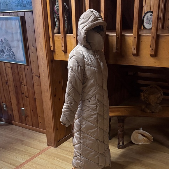 Steve Madden size XS New NWT Women's Tan Quilted Hooded Coat Parka jacket - Picture 5 of 10